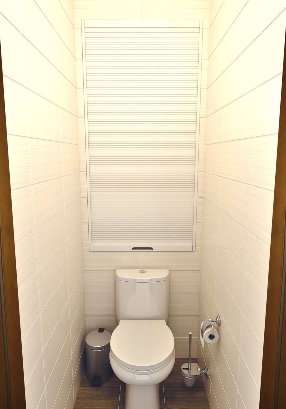 Водонагреватель в маленьком туалете