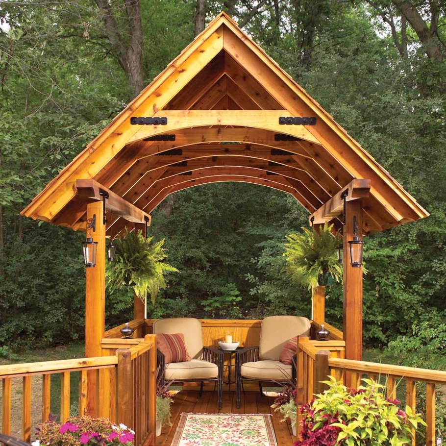 Пергола в скандинавском стиле