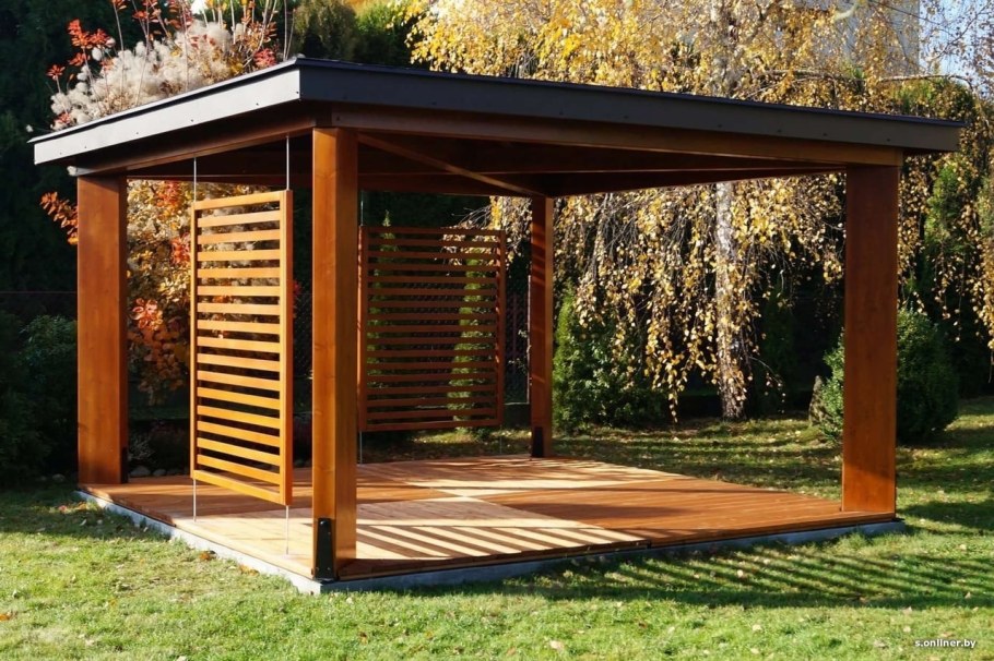 Современные беседки для дачи