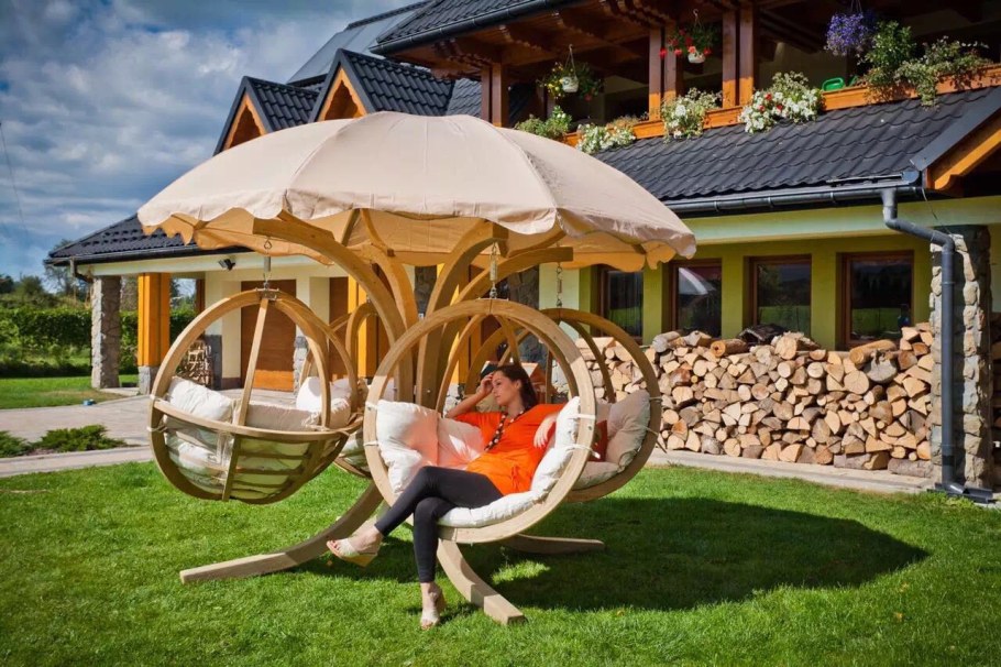 Красивые деревянные беседки