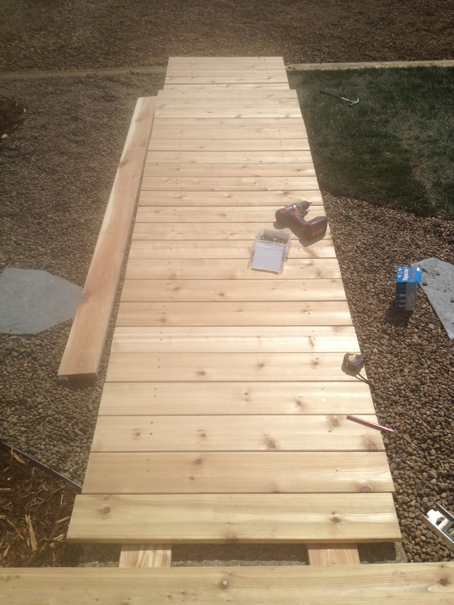 Дорожка настил из досок