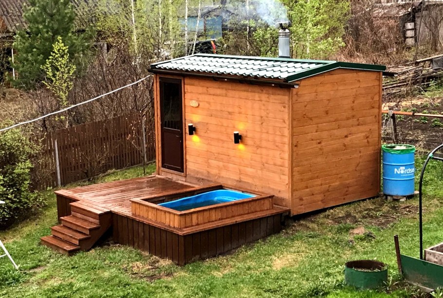 Летняя баня на даче