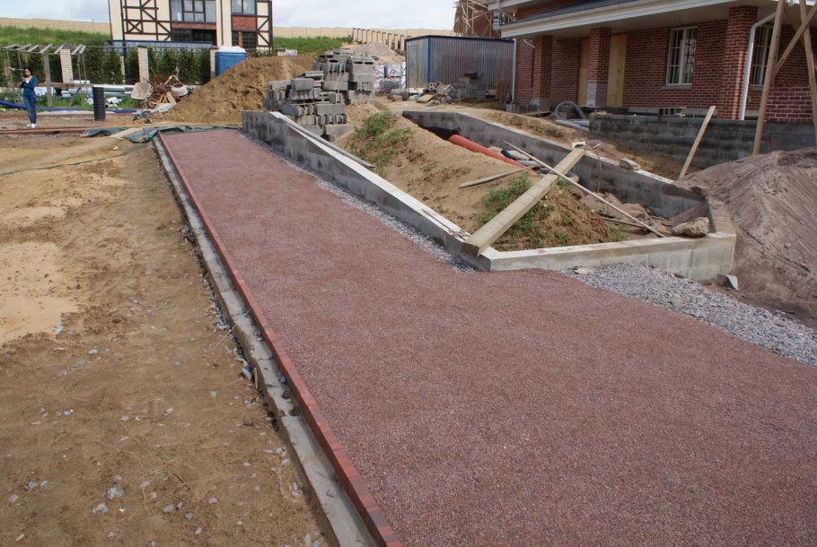 Набивные дорожки из отсева