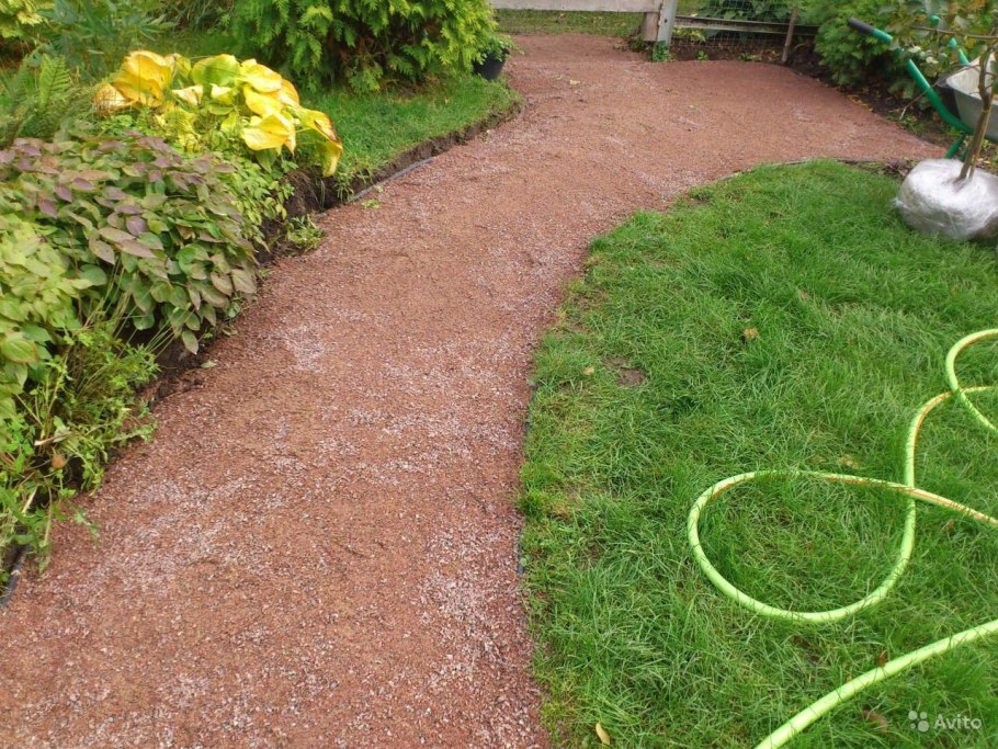 Гранитный отсев садовые дорожки