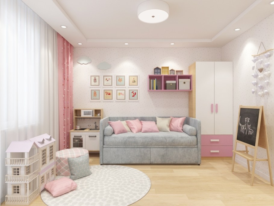 Диван Constructor клюква