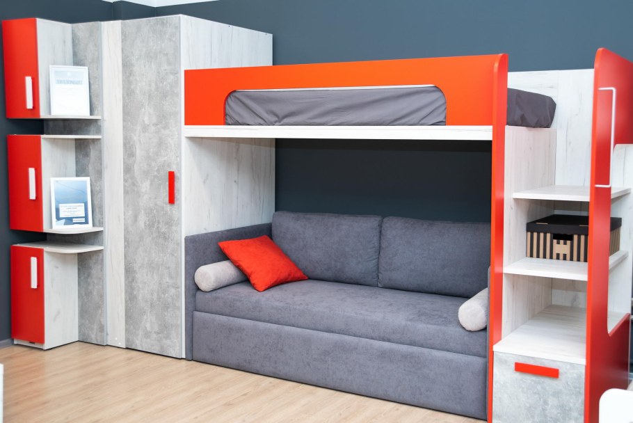 Кровать Baggy клюква