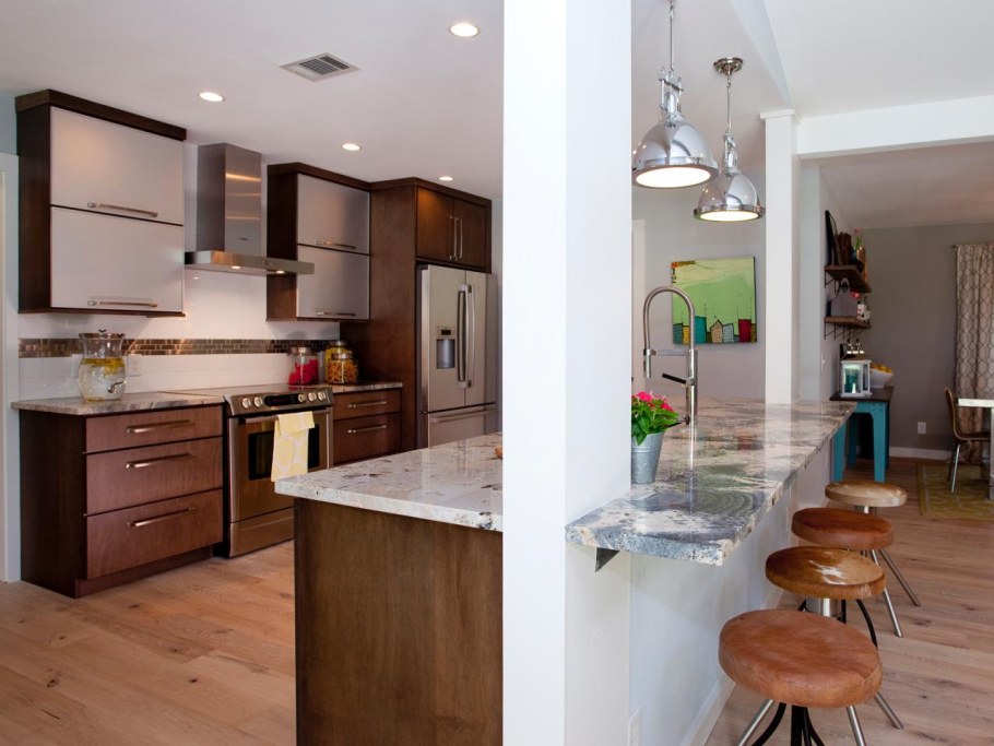 Кухня с барной стойкой проекты