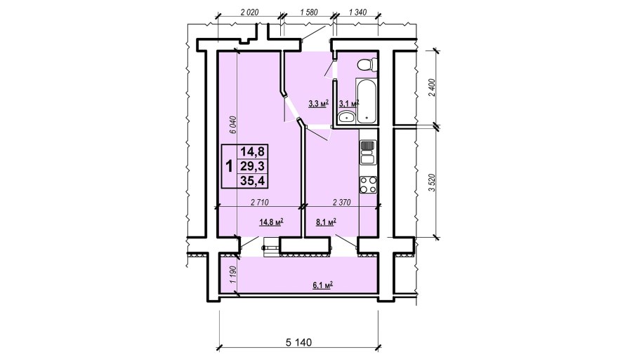 Чертеж квартиры