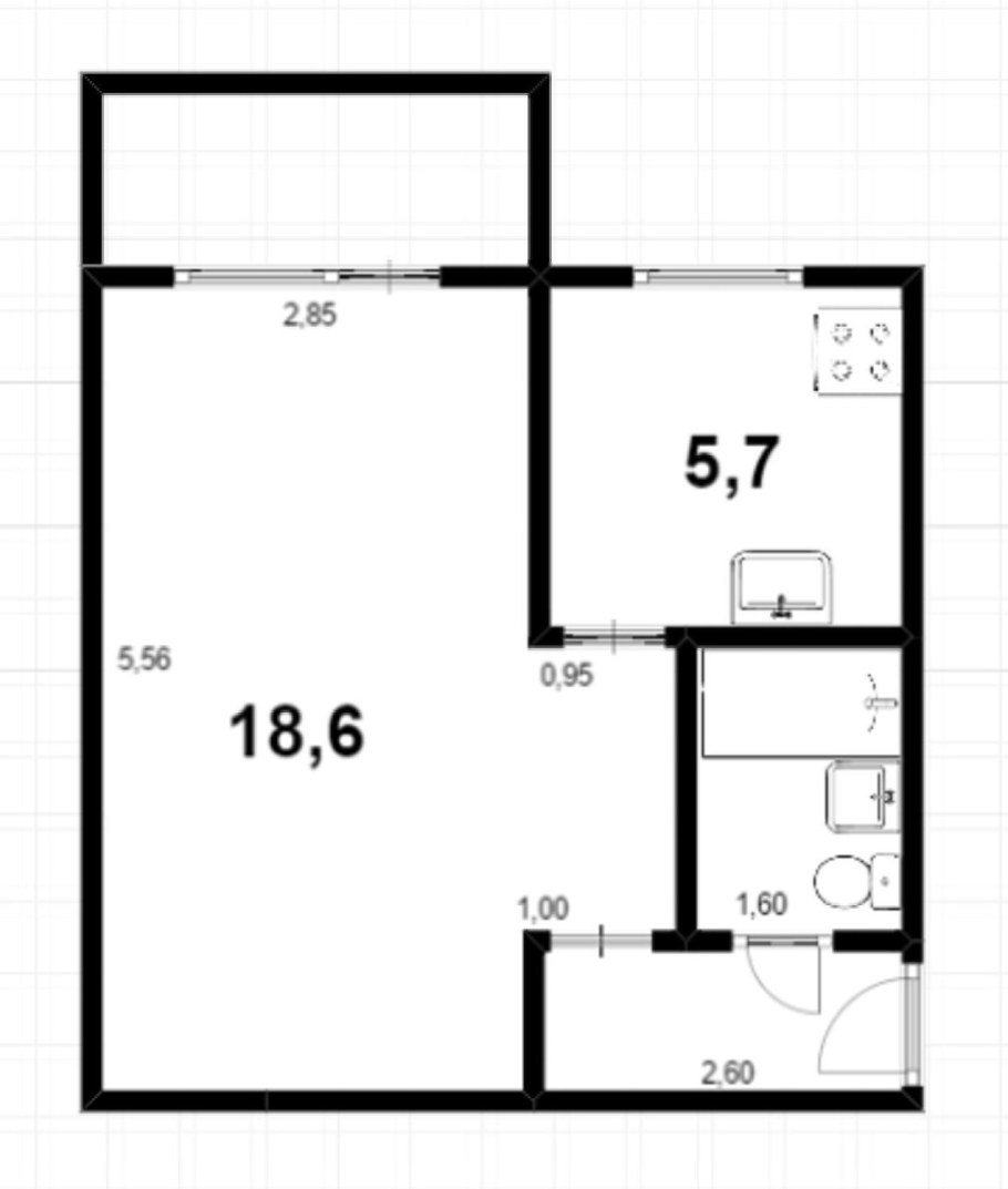 Планировка 1 комнатной квартиры хрущевка