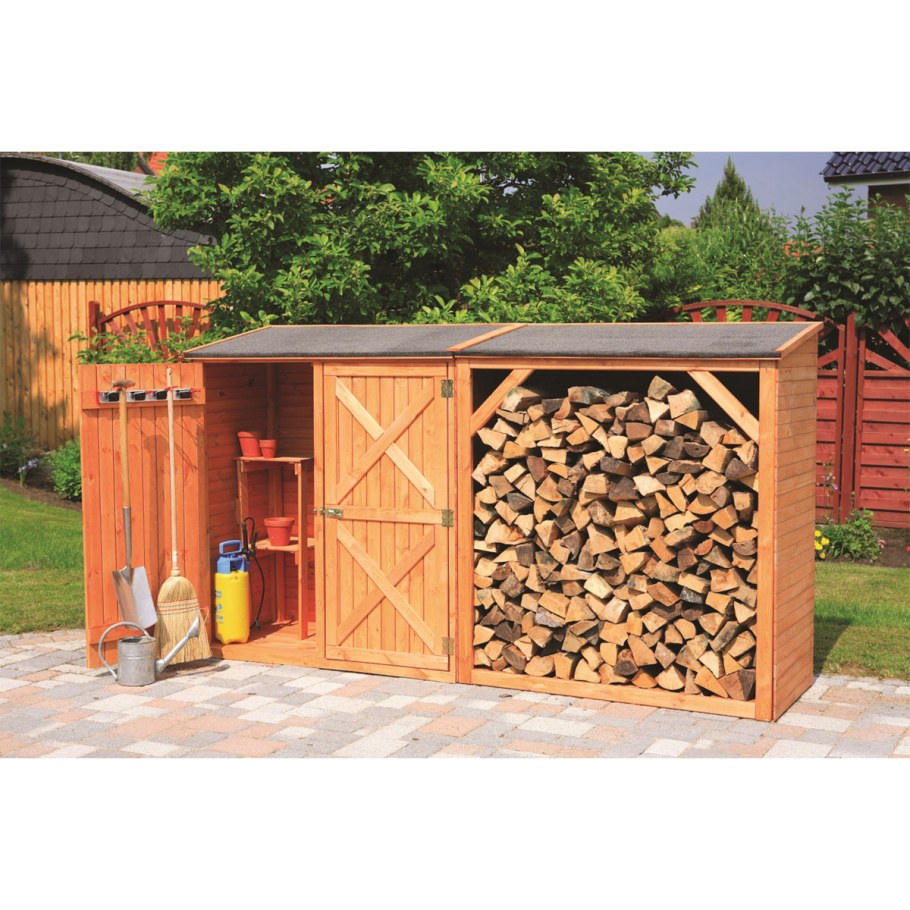 Современная дровница