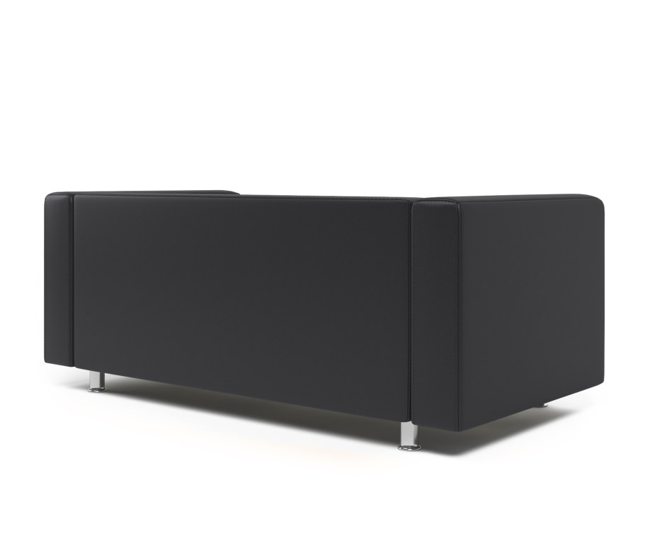 Диван офисный белый кожзам