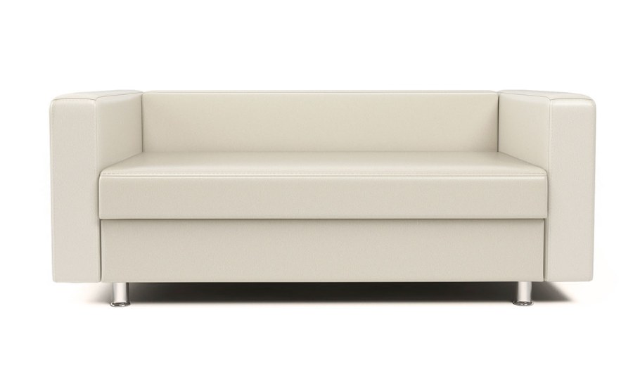 Диван офисный бит, черный (Поларис)