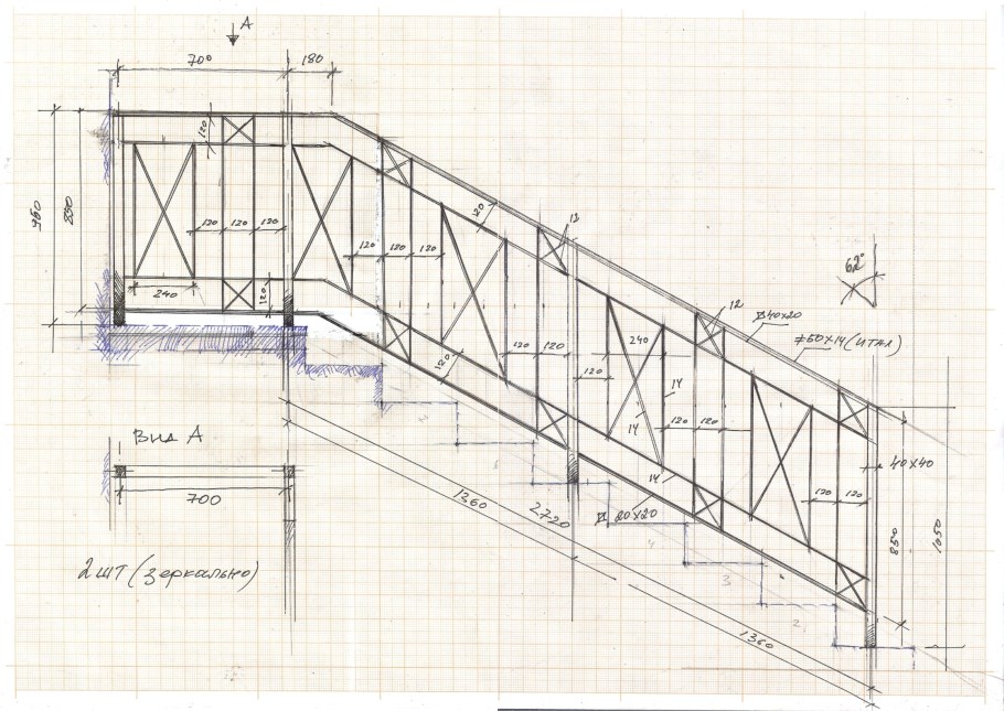 Чертеж по производству детской кровати домик