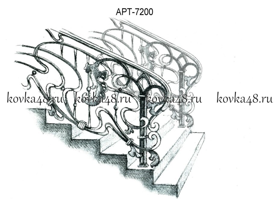 Кованые перила Ажурсталь