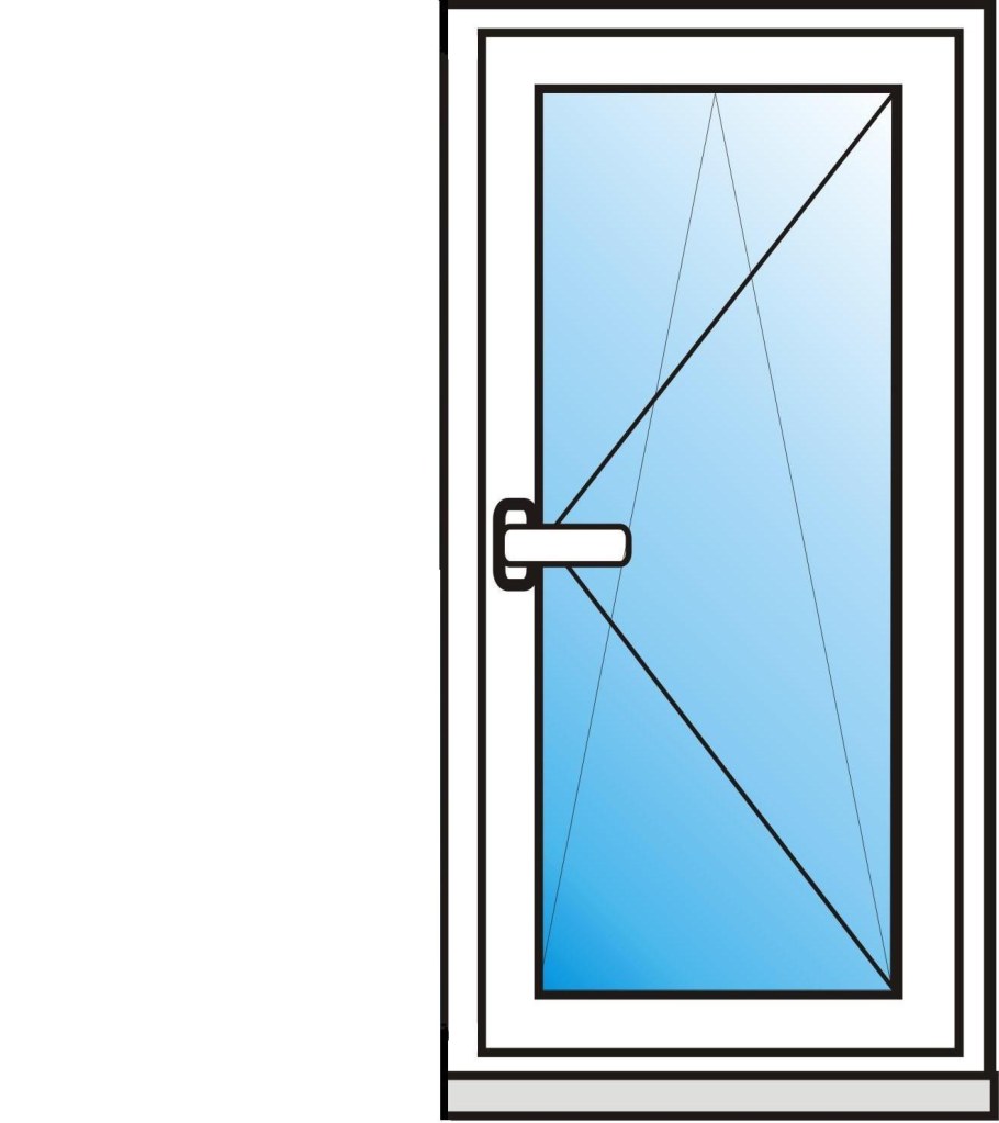 Двухстворчатое с 1 поворотно-откидной створкой 1300*1400 окно