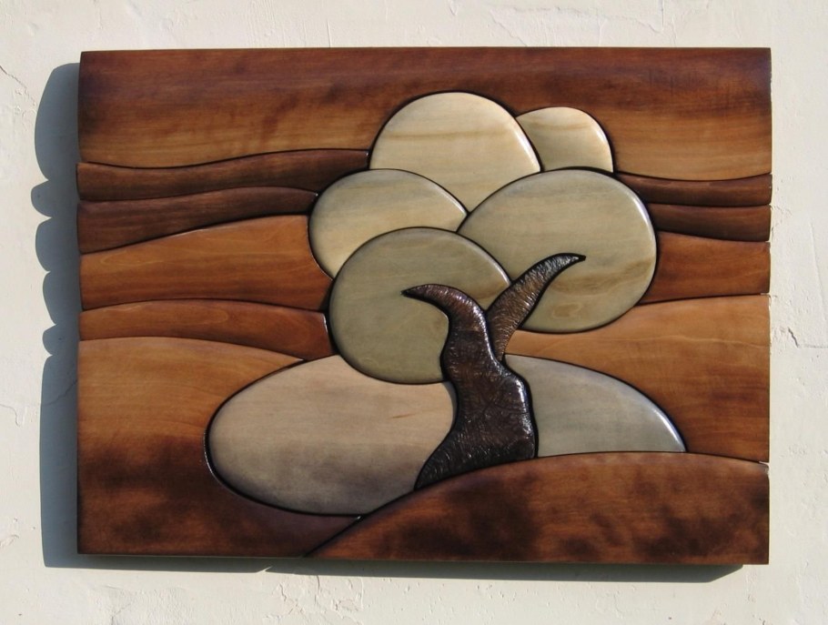 Деревянная мозаика интарсия