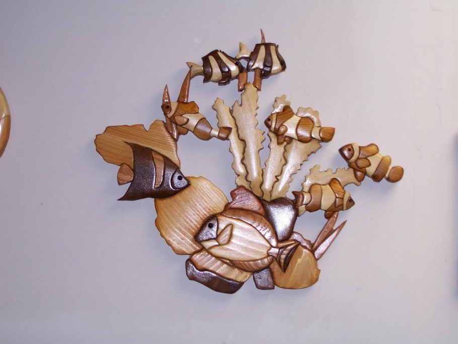 Интарсия рыбка