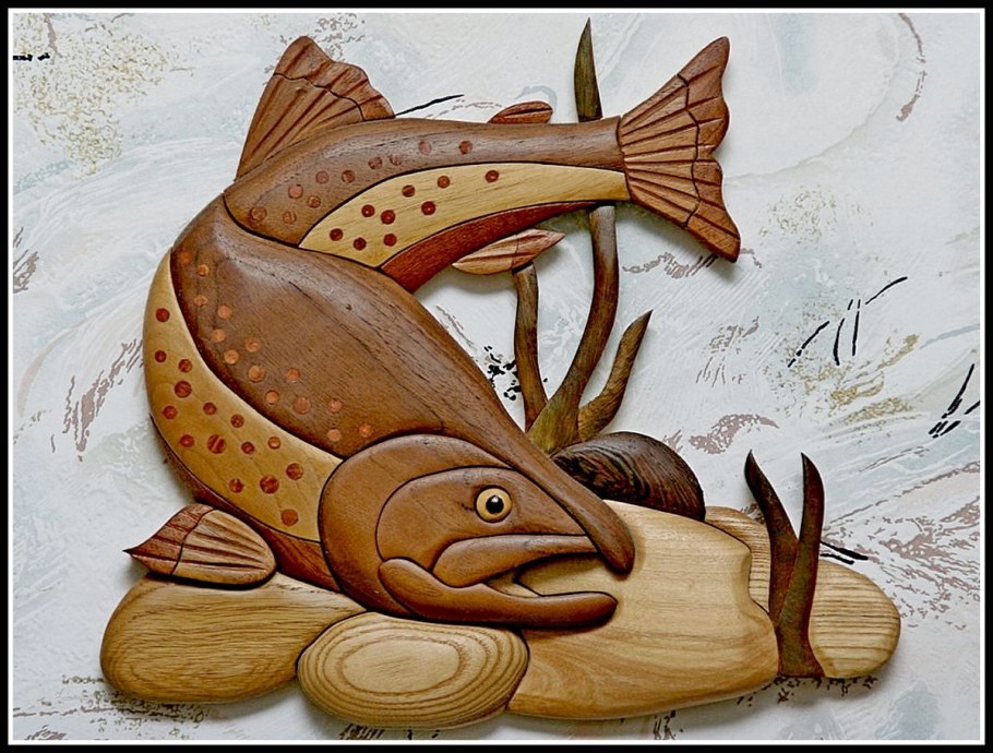 Олег Панков -интарсия резьба по дереву