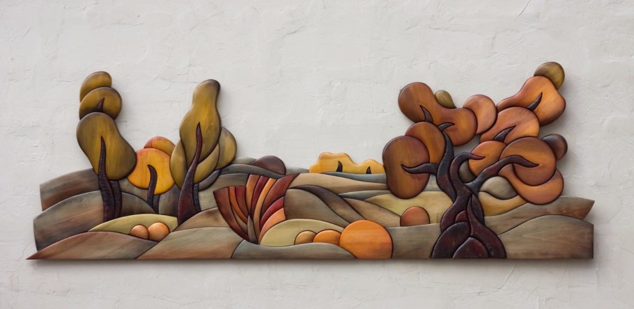 Мозаика из дерева интарсия