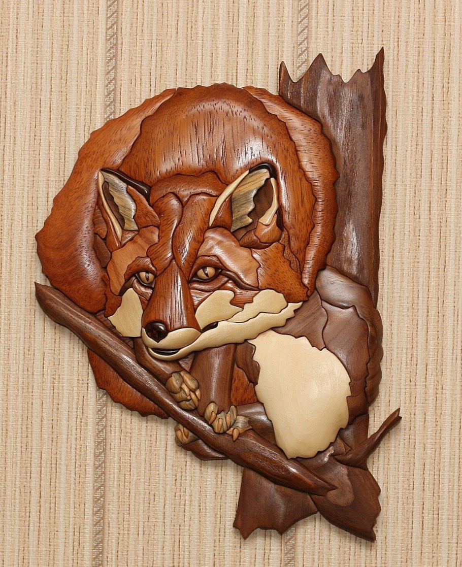 Олег Панков -интарсия резьба по дереву