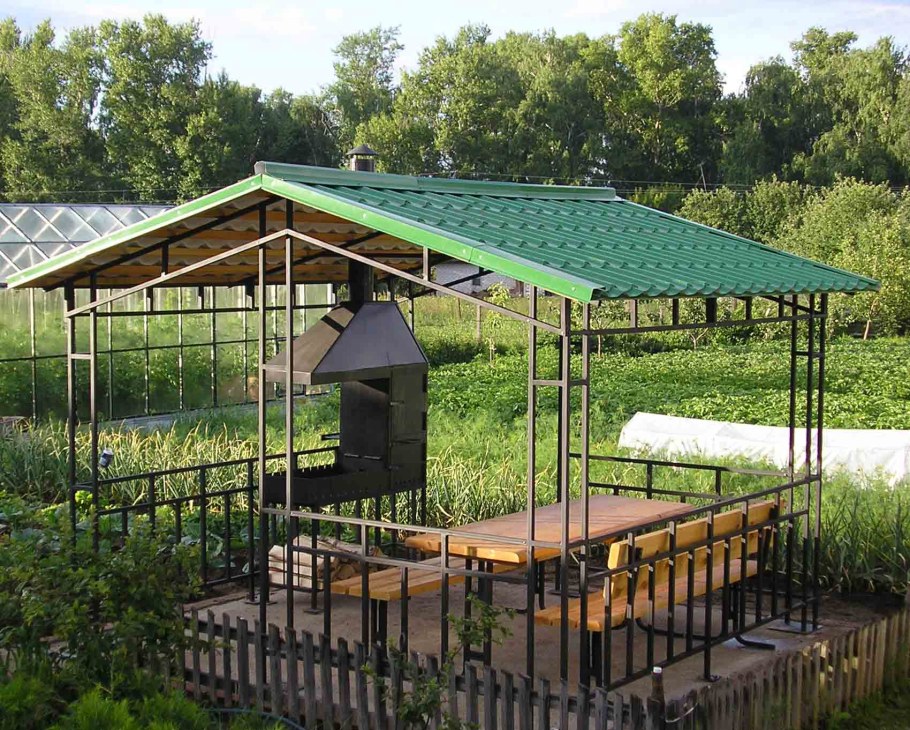 Навес для мангала Grillkoff шашлычник 150 х 215 х 232 см