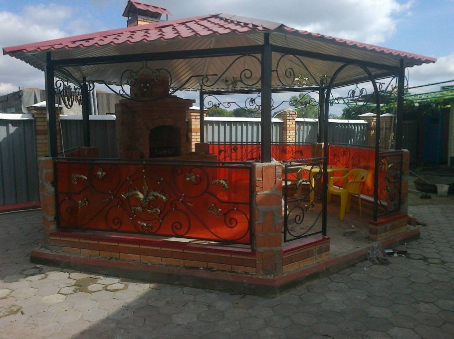 Мангал-беседка "Элит лоза"