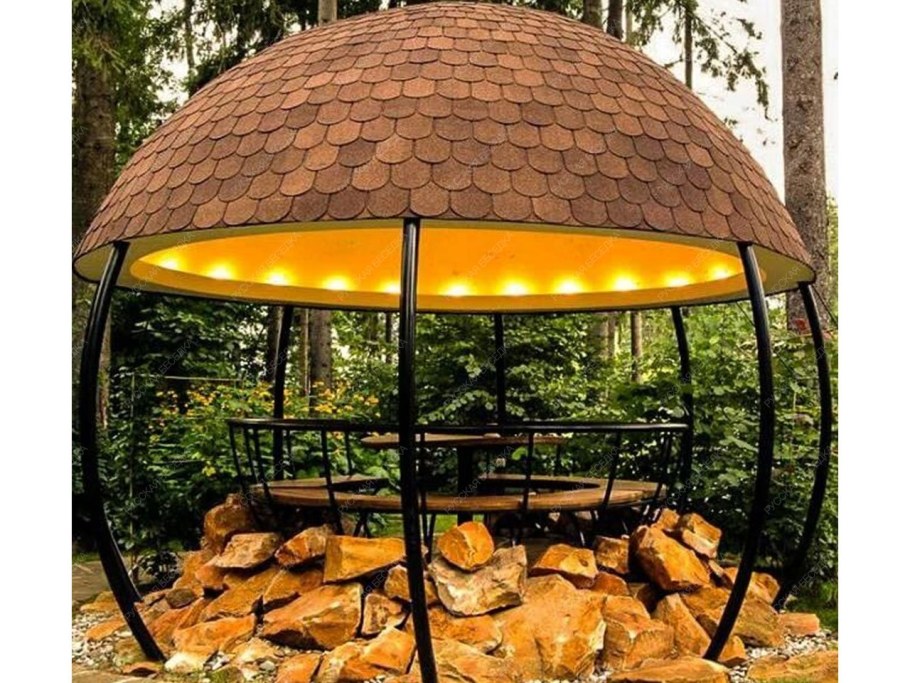 Кованые беседки с мангалом