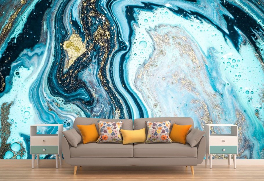 Фотообои флюиды в интерьере