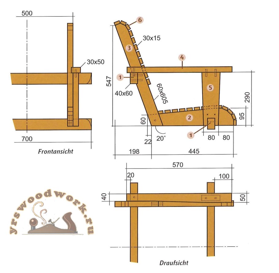 Качели из профтрубы 40*40 чертеж