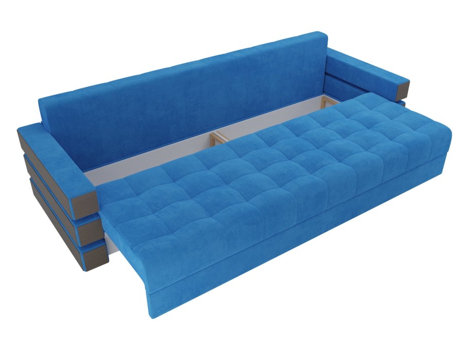 Диван прямой Венеция голубой