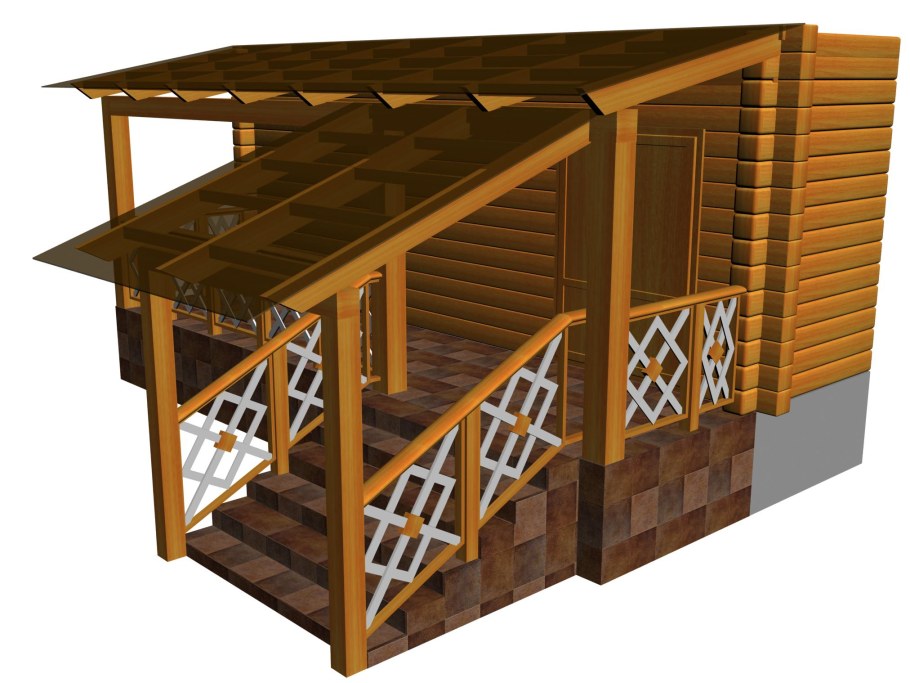 Крылечко для дачного домика