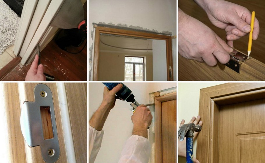 Монтаж межкомнатных дверей