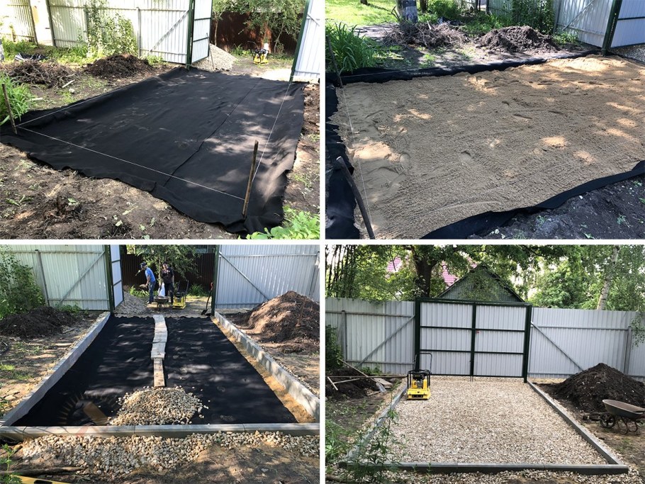 Бетонирование заезда на участок