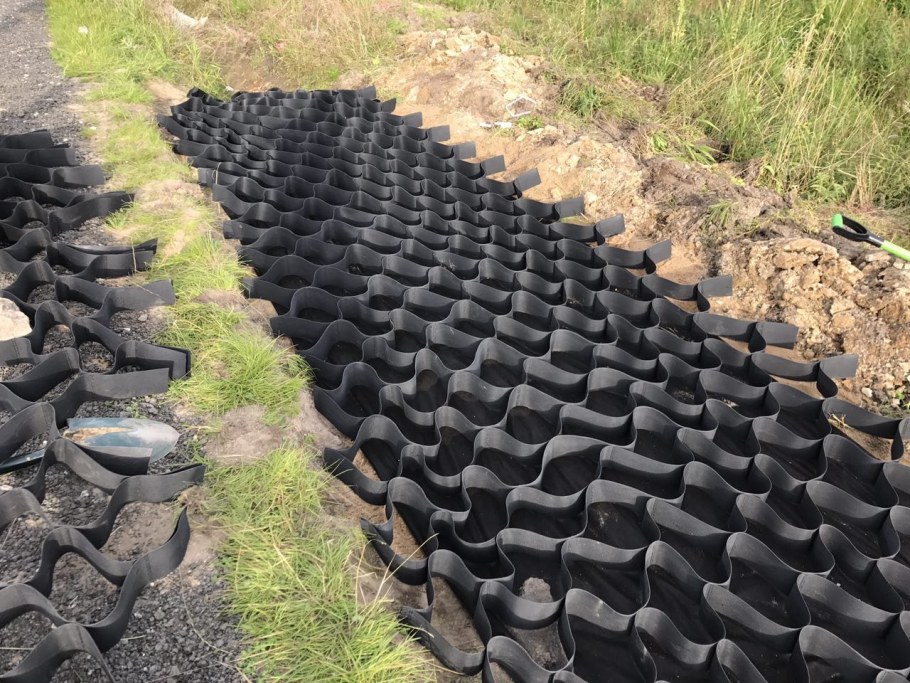 Парковочная площадка из гравия