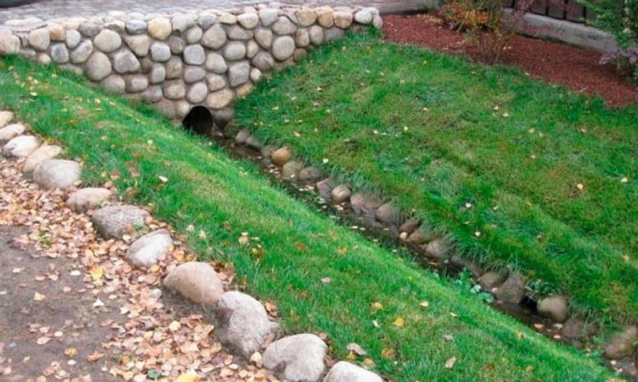 Опалубка для заезда на участок