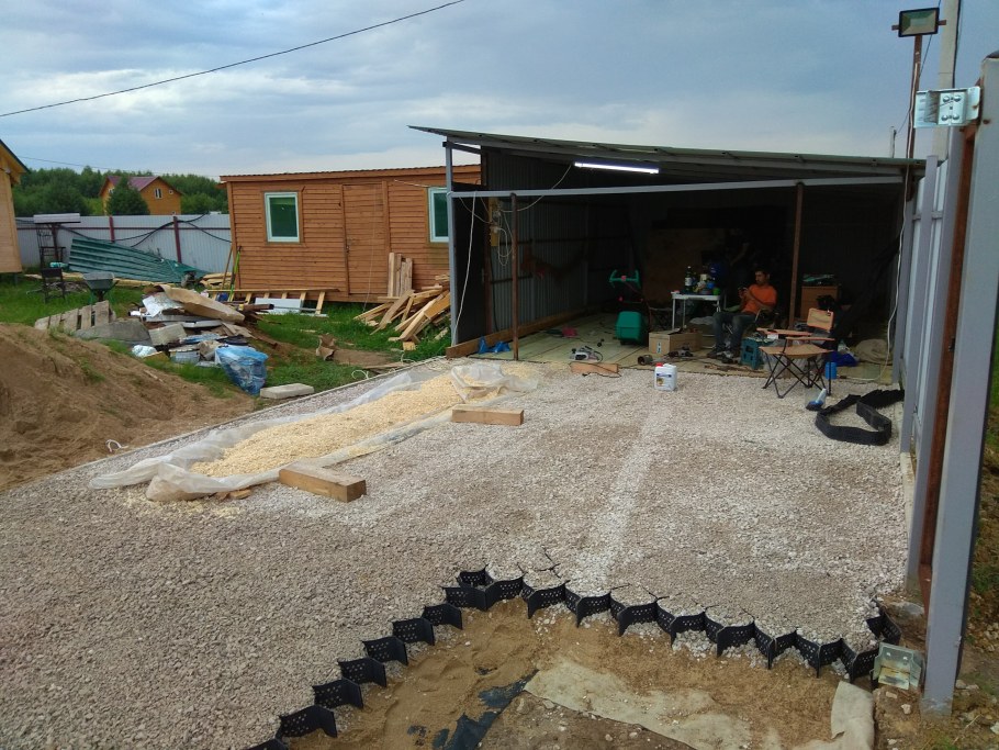 Заезд для авто на участок