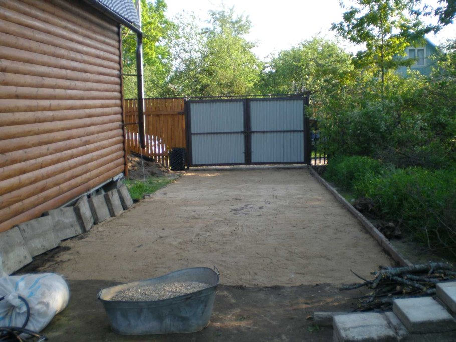 Заезд для авто на участок