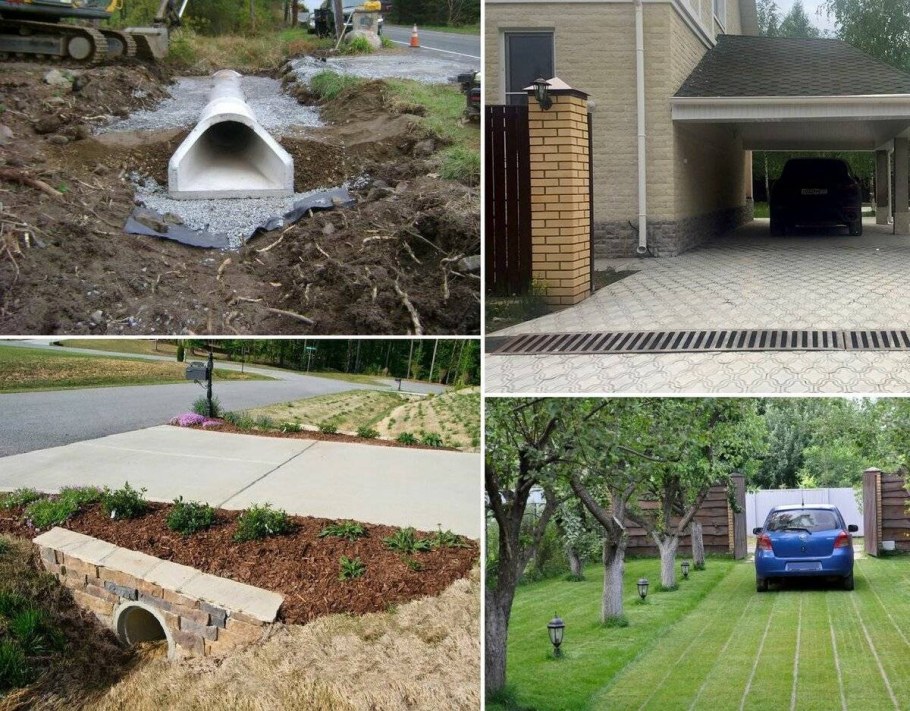 Парковочная площадка из гравия