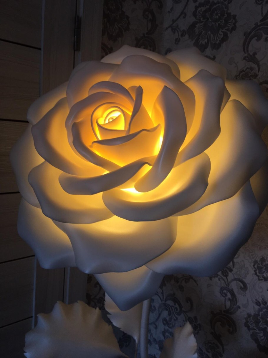 Светильник гортензия из изолона