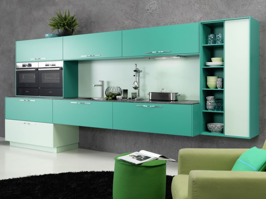 Мебель бирюзового цвета