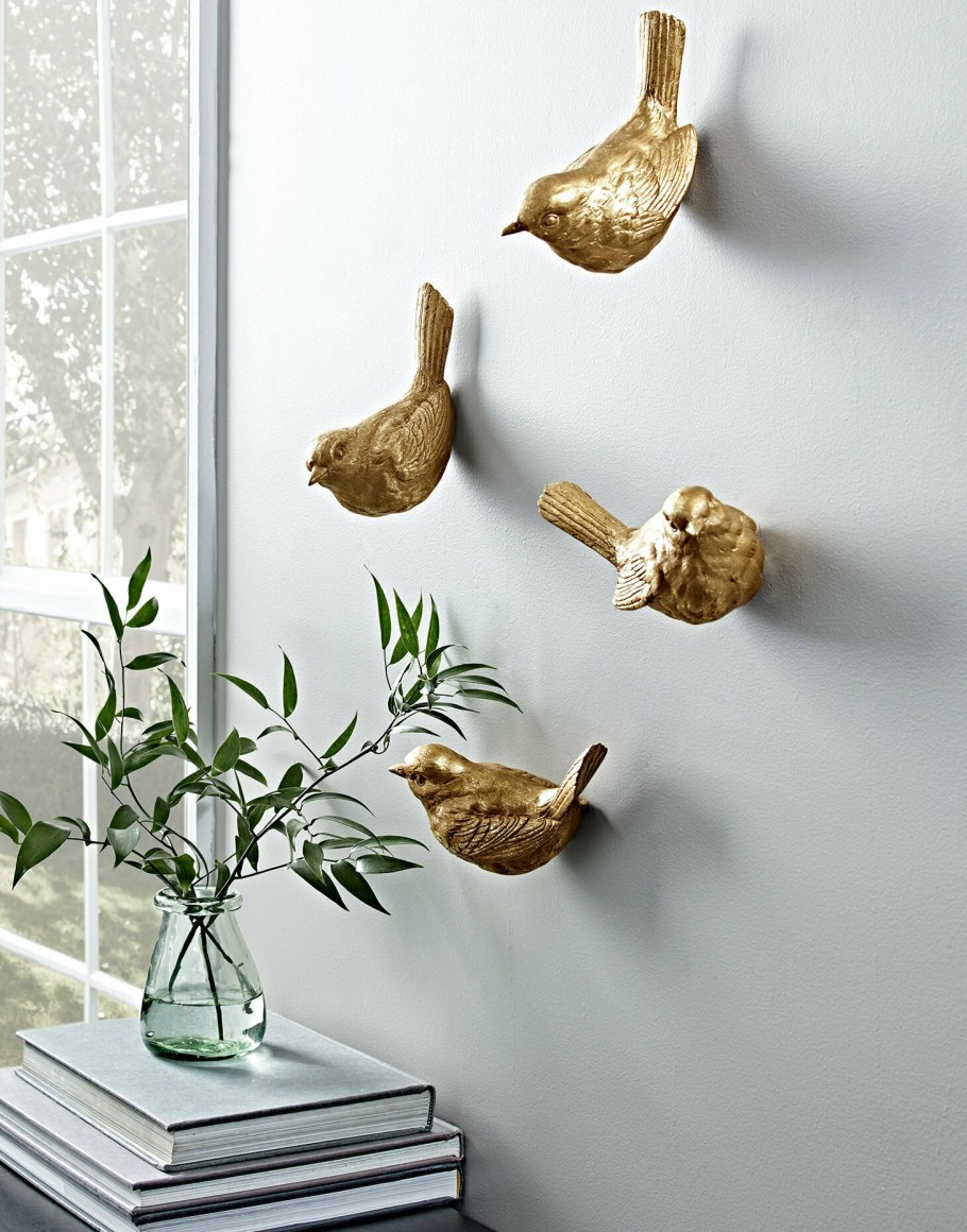 Чугунные птички для декора