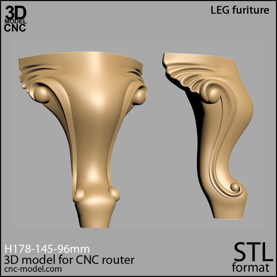 Ножки для стола кабриоль