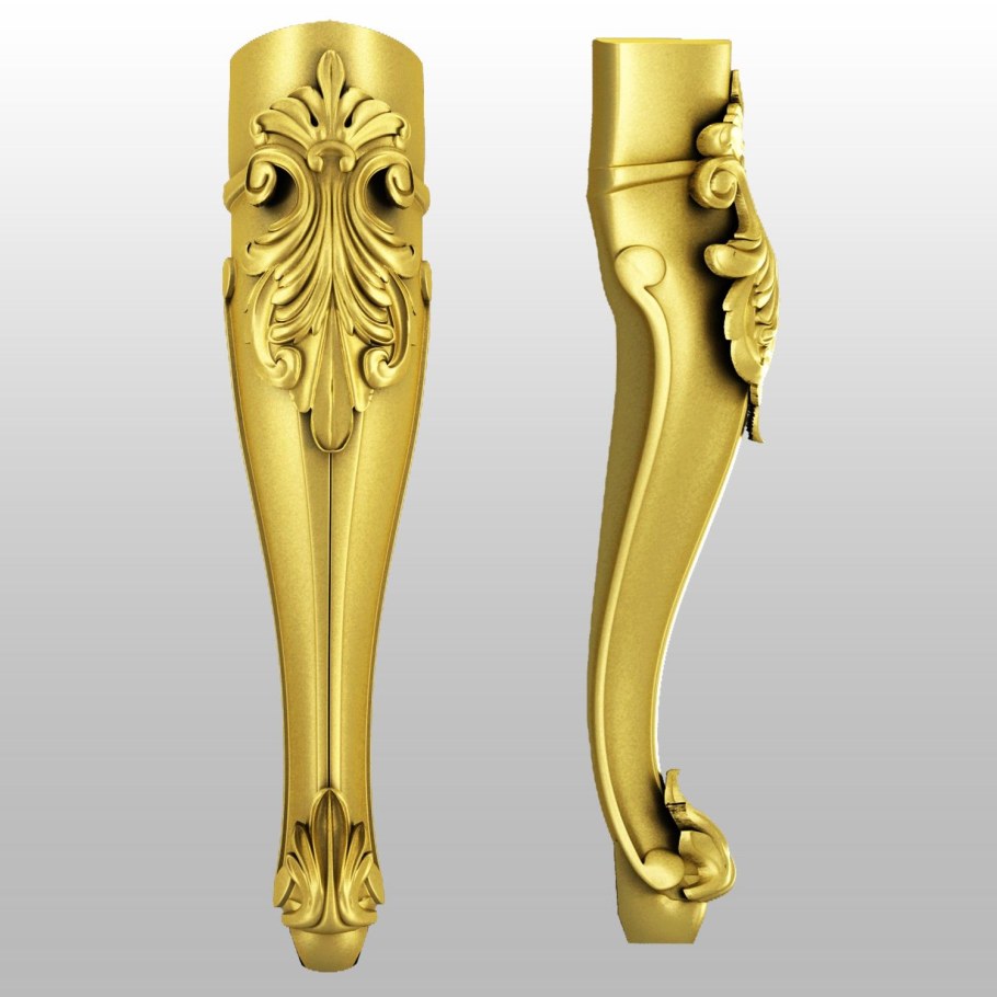 Ножка кабриоль 3ds Max