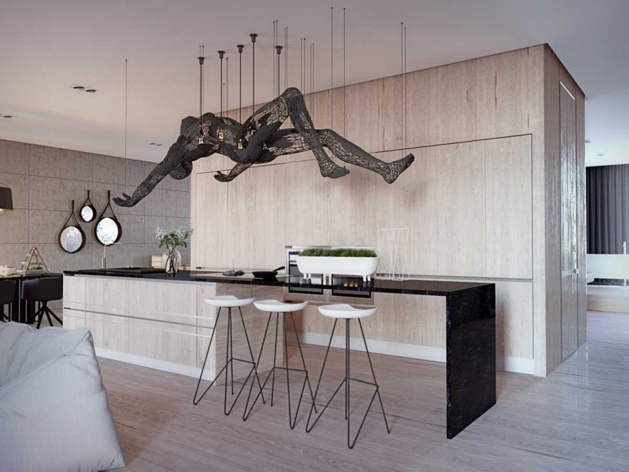 Современные скульптуры на фасадах зданий