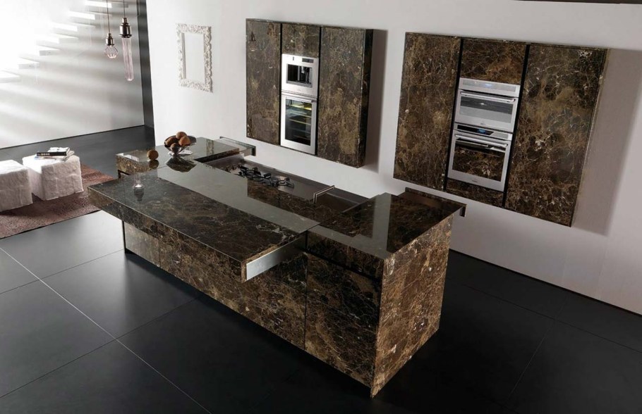 Имперадор дарк мрамор столешница