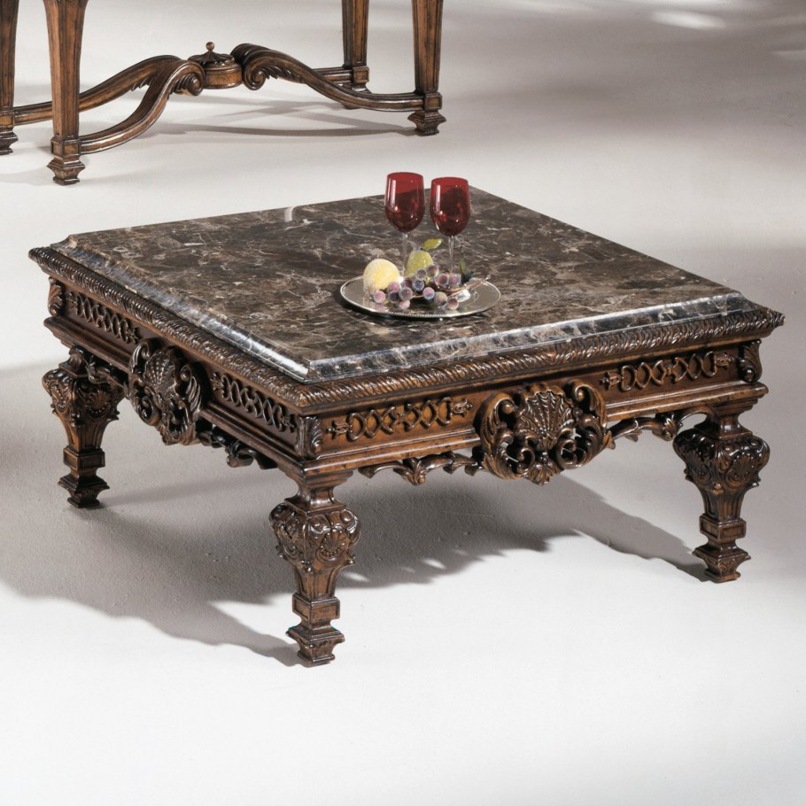 Мраморный журнальный столик