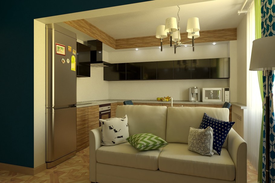 Маленькая кухня-гостиная