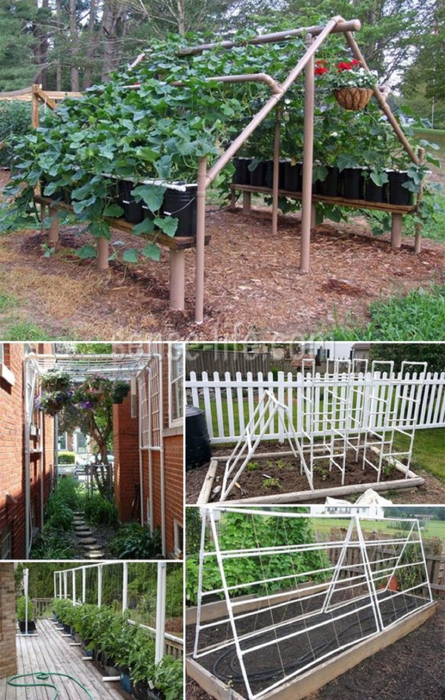 Из труб ПВХ для дачи