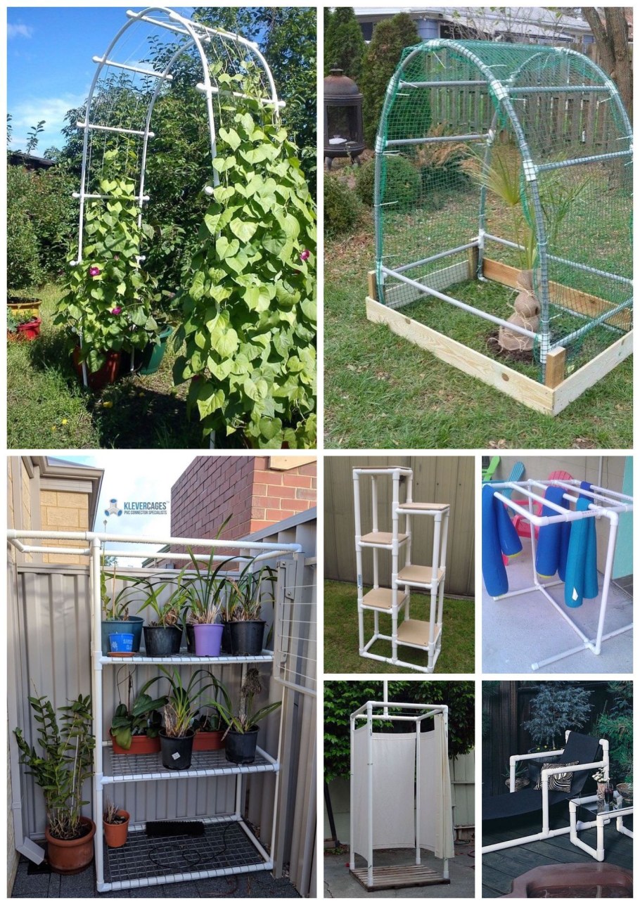 Изделия из ПВХ труб для дачи