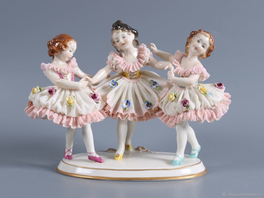 Фарфоровые статуэтки Германия Винтаж липендорф